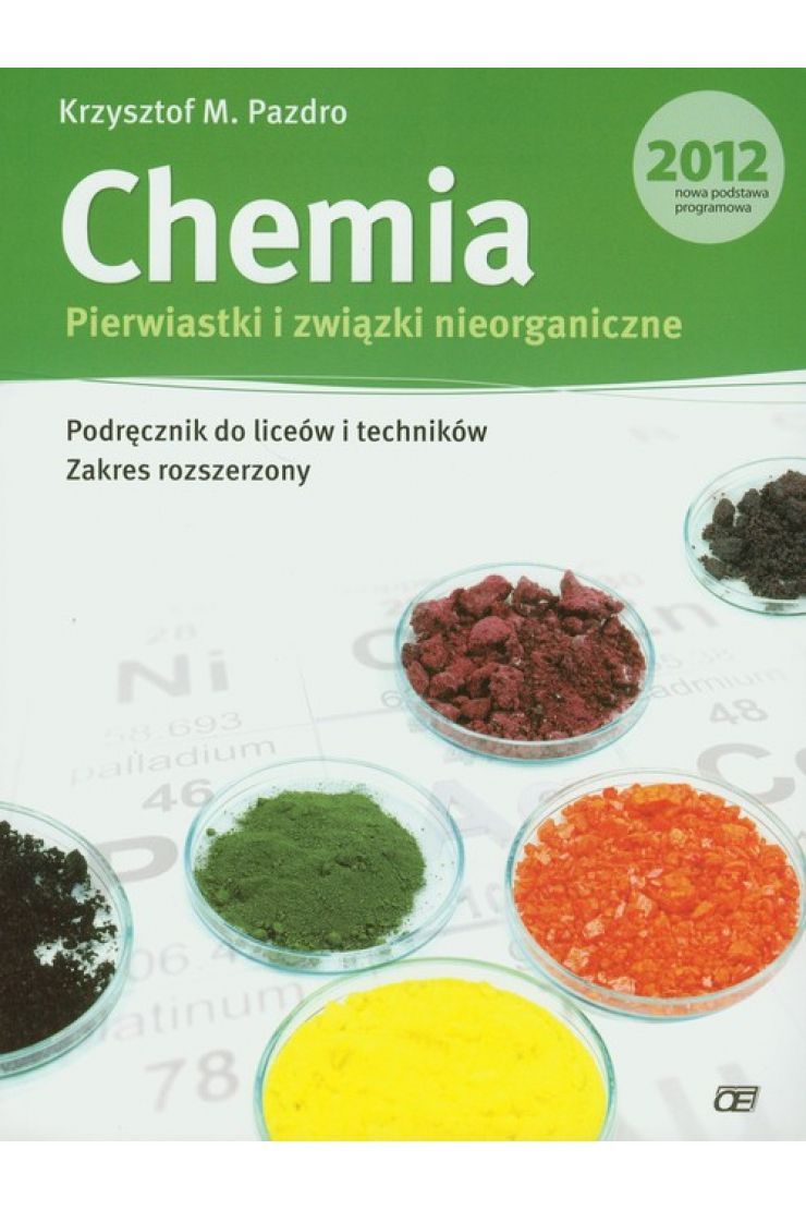 Chemia Pierwiastki I Związki Nieorganiczne Pazdro Pdf Chemia. Pierwiastki i związki nieorganiczne. Podręcznik do liceów i