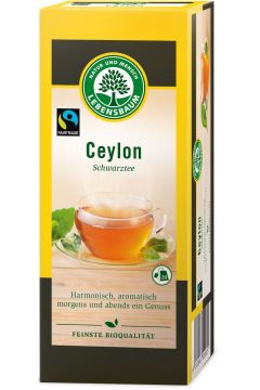 Lebensbaum Herbata czarna Ceylon ekspresowa 20 x 2 g Bio