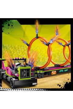 LEGO City Wyzwanie kaskaderskie — ciężarówka i ogniste obręcze 60357