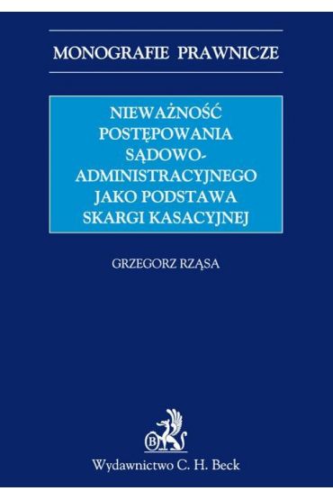 EBook Nieważność Postępowania Sądowoadministracyjnego Jako Podstawa ...