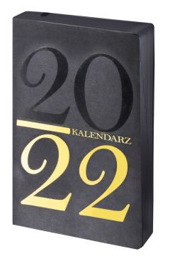Kalendarz 2022 Kraft A5 czarny-złoty