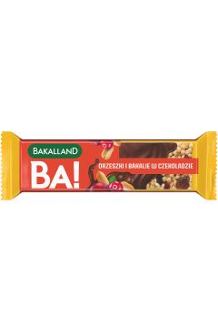 Bakalland Baton Yemgo orzechowo-bakaliowy w czekoladzie 40 g