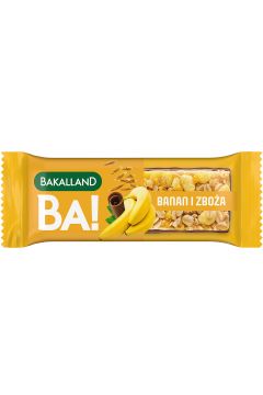 Bakalland Ba! Baton zbożowy banan 40 g