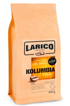 Larico Coffee Kawa ziarnista wypalana metodą tradycyjną Kolumbia Excelso 970 g