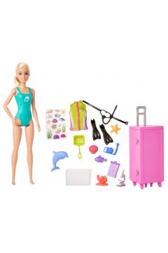 Barbie Kariera Biolożka morska. Zestaw + lalka HMH26 Mattel