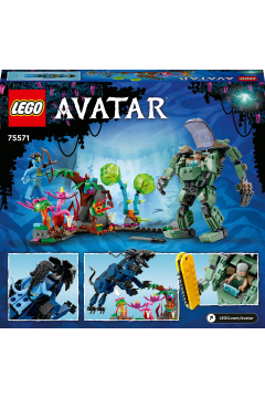 LEGO Avatar Neytiri i Thanator kontra Quaritch w kombinezonie PZM 75571