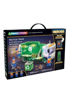 Klocki. Laser Pegs. Recycle Truck