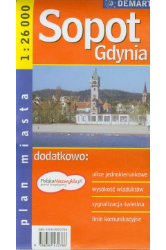 Gdynia sopot plan miasta 1:26 000