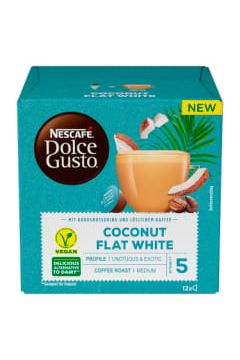 Nescafe Dolce Gusto Coconut Flat White Rozpuszczalny napój kawowy z kokosem 12 x 9,7 g
