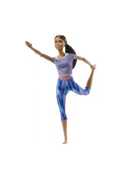 Barbie Lalka Made to Move Niebieskie ubranko GXF06 Mattel