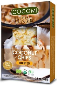 Cocomi Chipsy kokosowe prażone bezglutenowe 100 g Bio