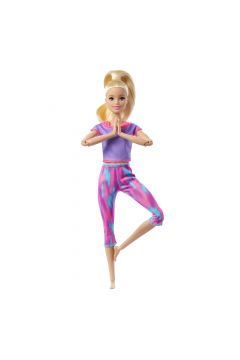Barbie Lalka Made to Move Fioletowe ubranko GXF04 Mattel