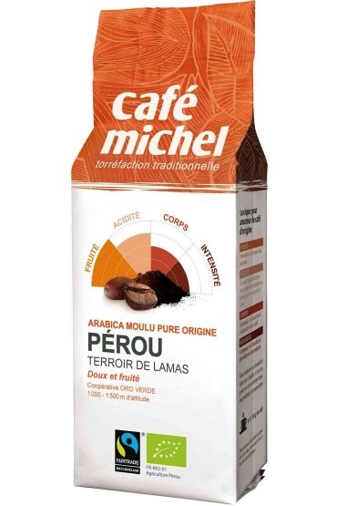 Cafe Michel Kawa mielona Arabica 100% Peru 250 g Bio