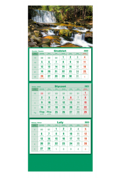 Kalendarz trójdzielny 2022 Alpy