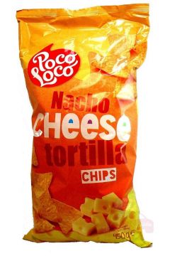 Poco Loco Tortilla chips serowe Nacho Cheese 450 g