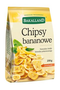 Bakalland Chipsy bananowe 250 g