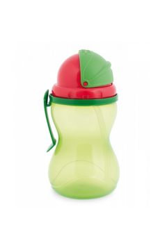 Canpol Babies Bidon ze składaną rurką silikonową zielony 370 ml