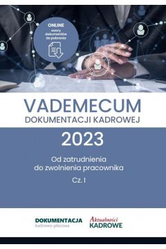 eBook Vademecum dokumentacji kadrowej 2023. Część 1 pdf mobi epub