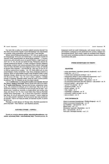Latarnik. Wydanie z opracowaniem i streszczeniem