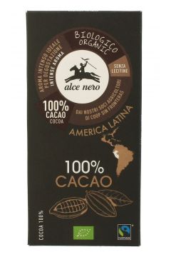 Alce Nero Tabliczka gorzka 100 % kakao 50 g Bio
