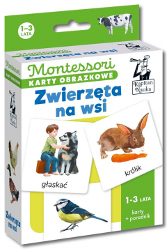 Montessori Karty obrazkowe Zwierzęta 1- lata