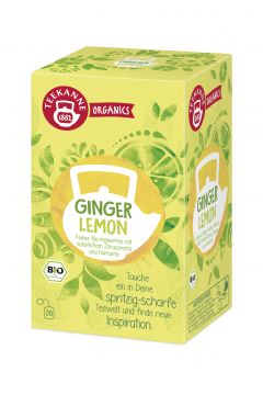 Teekanne Organiczna herbatka ziołowa Ginger Lemon 20 x 1,8 g Bio