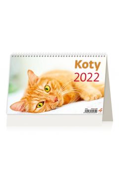 Kalendarz biurkowy 2022 Koty S503-22