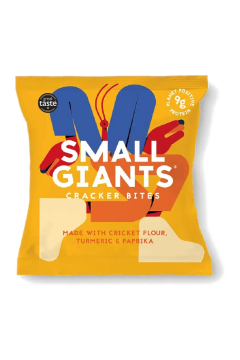 Small Giants Krakersy pieczone kurkuma-papryka wędzona z mąką ze świerszczy 40 g