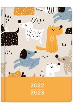 Kalendarz książkowy 18M 2022/2023 Pieski