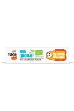 Super Fudgio Czekoladowy baton z mlecznej czekolady bez dodatku cukru 40 g Bio