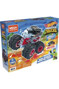MEGA Hot Wheels Monster Trucks Bone Shaker Pojazd do zbudowania Zestaw klocków GVM27 Mattel