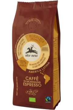 Alce Nero Kawa mielona arabica 100 % espresso fair trade górska 250 g Bio