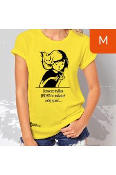 TanioKsiążkowa Koszulka damska, nowa, żółta, rozmiar M Jeszcze tylko JEDEN rozdział i idę spać…