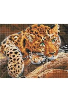 Mozaika diamentowa - Jaguar 40x50cm