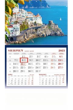 Kalendarz 2023 jednodzielny Wybrzeże Amalfi