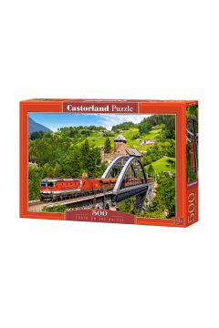 Puzzle 500 el. Train ON the Bridge Castorland
