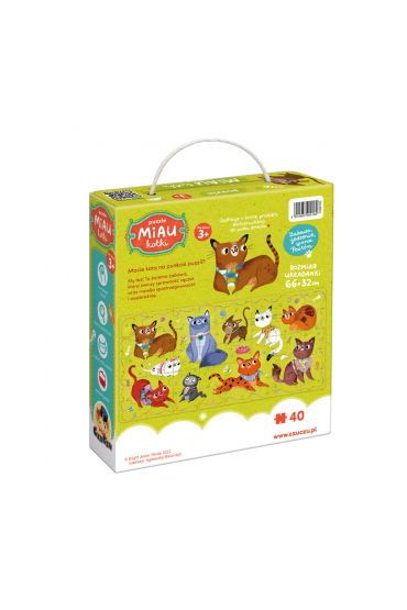 CzuCzu. Puzzle 40 el. Miau Kotki 3+ Bright Junior Media