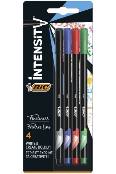 Bic Cienkopisy Intensity Fine mix 4 kolory