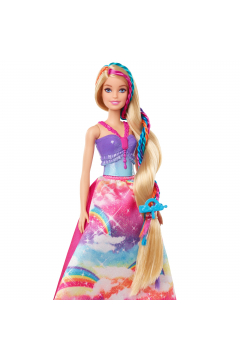 Barbie Księżniczka Zakręcone pasemka GTG00 Mattel