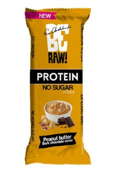 BeRAW Baton Proteinowy - masło orzechowe, 27% białka WPC80 40 g