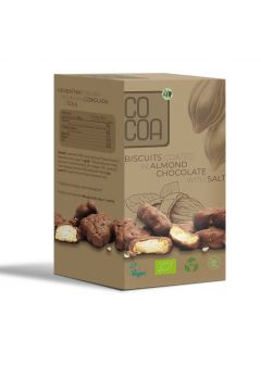 Cocoa Herbatniki mini w czekoladzie migdałowej z solą 80 g Bio