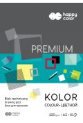 Happy Color Blok techniczny kolorowy Premium A3 10 kartek