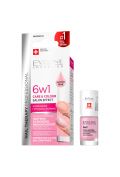 Eveline Cosmetics Nail Therapy Professional 6w1 Care & Colour skoncentrowana odżywka do paznokci nadająca kolor Shimmer Pink 5 ml