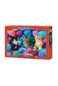Puzzle 1000 el. Kittens in Yarn Store Castorland