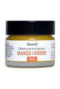 Iossi Mango i Kokos delikatny cukrowy peeling do ust z masłem mango i cytryną 15 ml