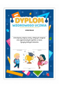 LearnHow Dyplom A4 wzorowego ucznia - Przybory 10szt