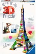 Puzzle 3D 216 el. Wieża Eifla Edycja Love Ravensburger