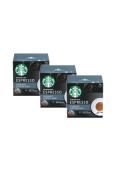 Starbucks Dolce Gusto Espresso Roast Kawa w kapsułkach Zestaw 3 x 66 g