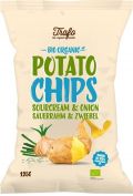 Trafo Chipsy ziemniaczane o smaku śmietankowo-cebulowym 125 g Bio