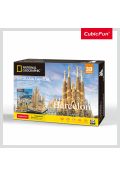 Puzzle 3D 184 el. Sagrada Familia Barcelona National Geographic Cubic Fun